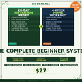 Fitness and Nutrition Bundle PDF | 28 Day Meal Plan + 4 Week Home Workout Plan | No Equipment | Digital Download